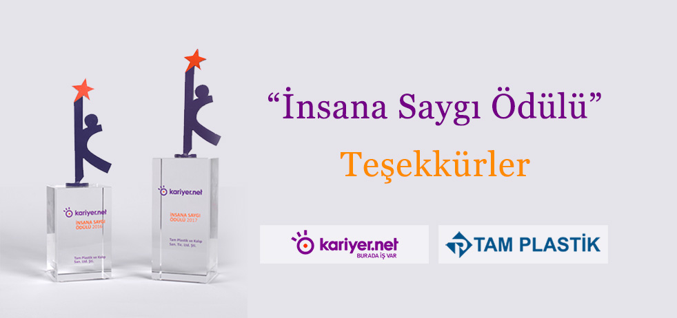 Tam Plastik-Braiform, İnsana Saygı Ödülünün Sahibi Oldu