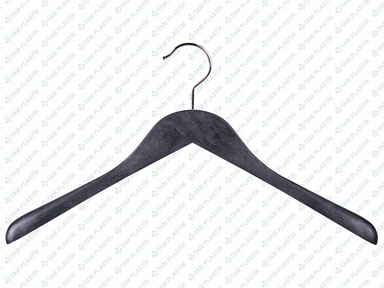 Wood Effect Plastic Jacket Hangers