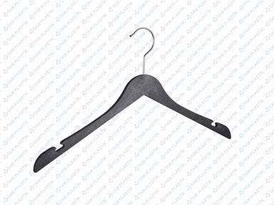 Wood Effect Plastic Shirt Hangers