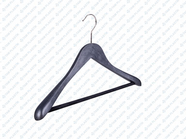 Wood Effect Plastic Suit Hangers